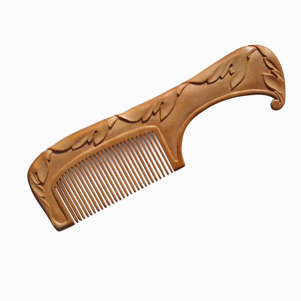 Wooden Hair Comb Hand Wood Carving Mariyaarts